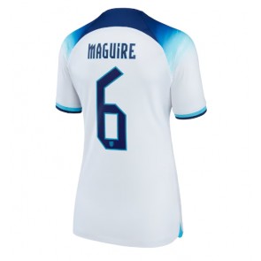 England Harry Maguire #6 Replika Hjemmebanetrøje Dame VM 2022 Kortærmet